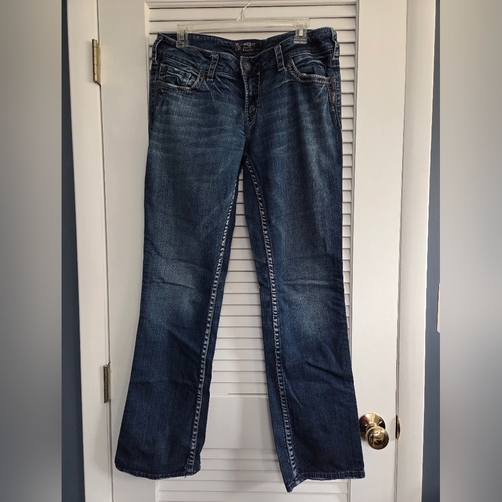 Silver Jeans Co. Suki Mid Straight Classic Dark Wash Women's Jeans